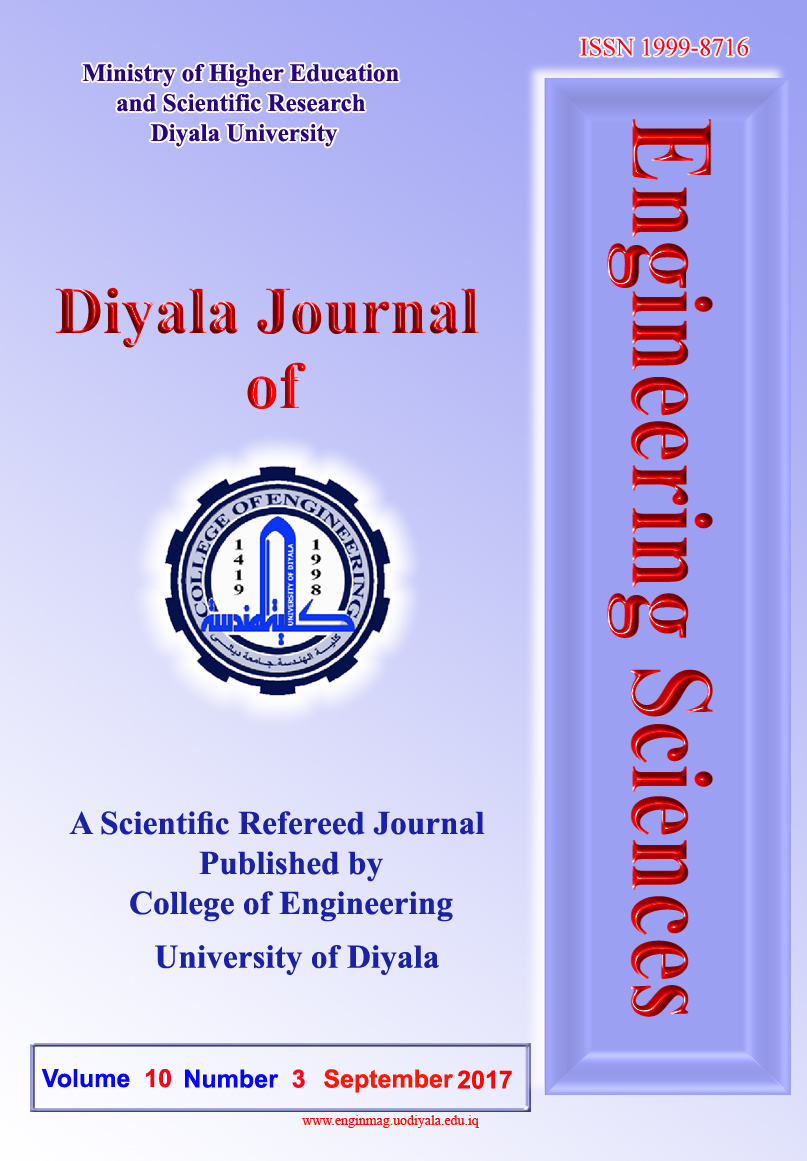 					View Diyala Journal of Engineering Sciences DJES Vol. 10, No. 3,  September2017
				