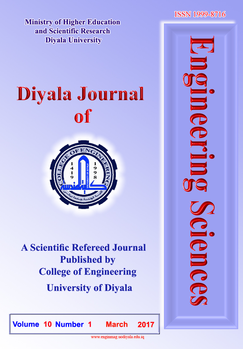 					View Diyala Journal of Engineering Sciences DJES Vol. 10, No. 1, March 2017
				