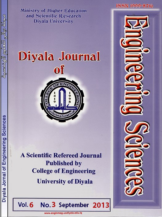 					View Diyala Journal of Engineering Sciences vol.6, No.3, September 2013
				