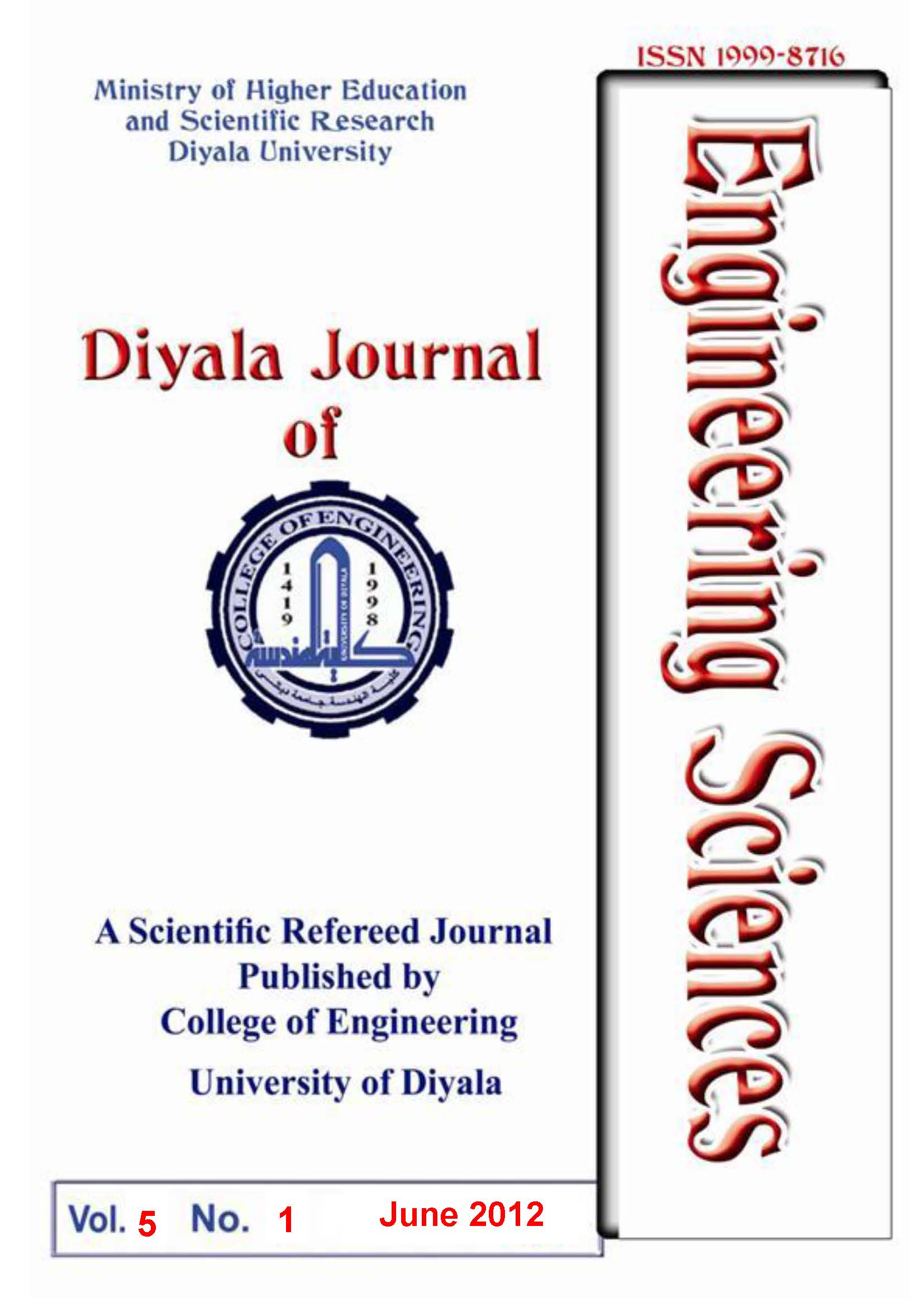 					View Diyala Journal of Engineering Sciences vol.5, No.1, June 2012
				