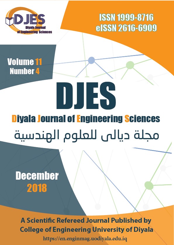 					View Diyala Journal of Engineering Sciences Vol.11, No.4, December 2018
				